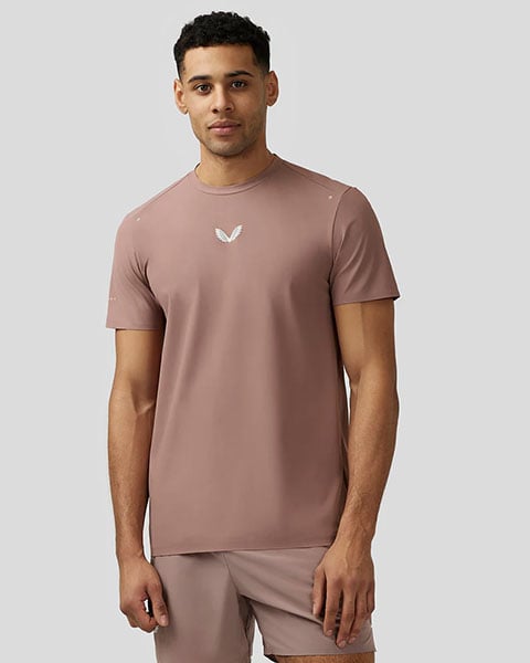 Castore - Men’s Zone Ventilation Training T-Shirt - Peach Clay