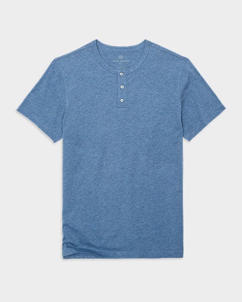 Mack Weldon Pima Short Sleeve Henley