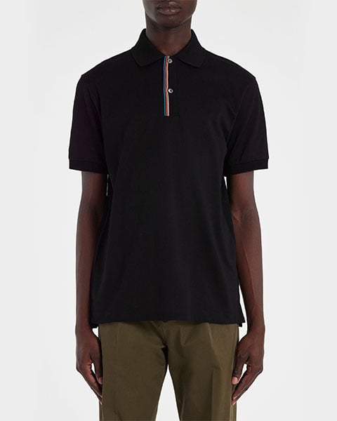 Paul Smith 'Signature Stripe' Trim Polo Shirt