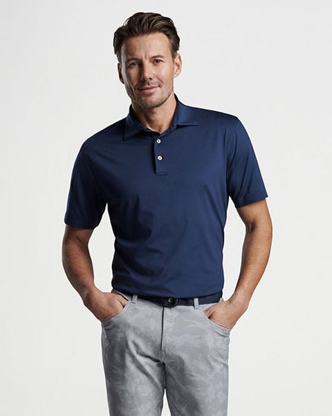 Peter Millar Solid Performance Jersey Polo