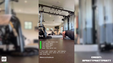 Chris Pratt’s Insane Memorial Day Workout