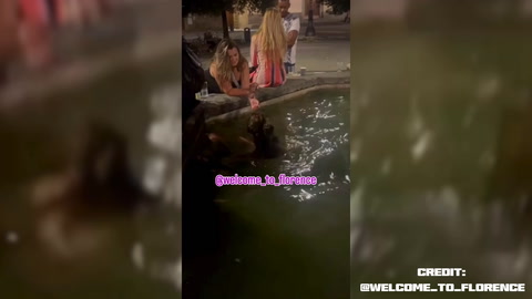 Tourist’s Topless Stunt In 15th Century Florence Fountain Triggers Global Backlash