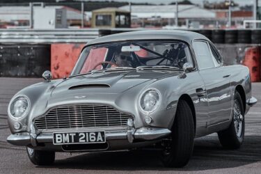 Sebastian Vettel Takes James Bond’s Classic Aston Martin DB5 Drifting At Silverstone