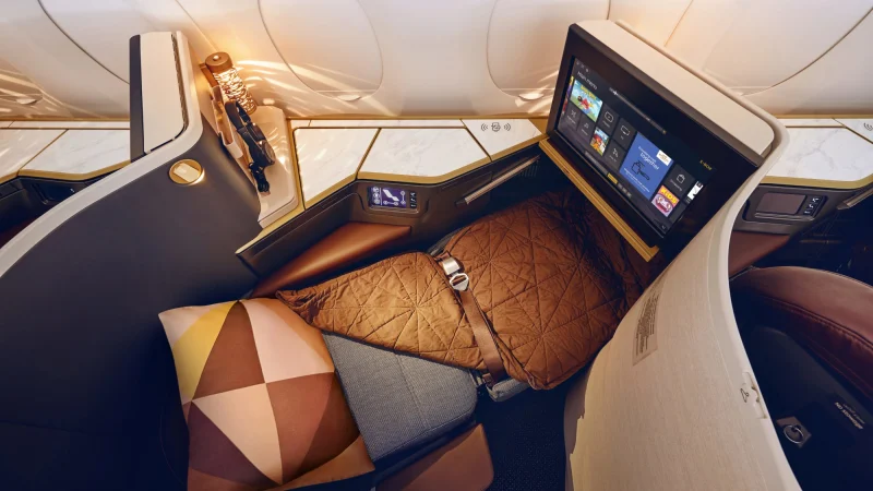 Etihad's B777 business class seat